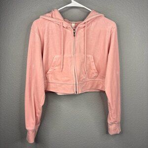Colsie Baby Pink Soft Velour Cropped Jacket